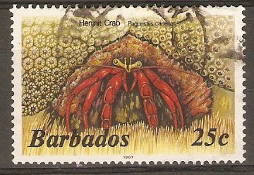 Barbados 1985 25c Marine Life Series. SG799B.